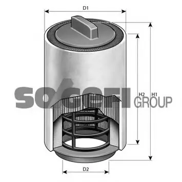Filtru aer PURFLUX A1494 PURFLUX Transport gratuit