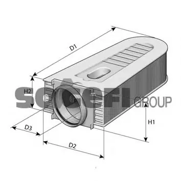 Lichidare de stoc Filtru aer PURFLUX A1384 PURFLUX