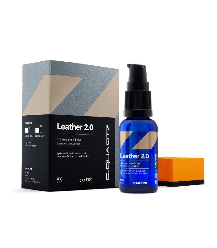 Preferatul clienților CARPRO CQUARTZ LEATHER 2.0 COAT – PROTECTIE CERAMICA PIELE 30 ML
