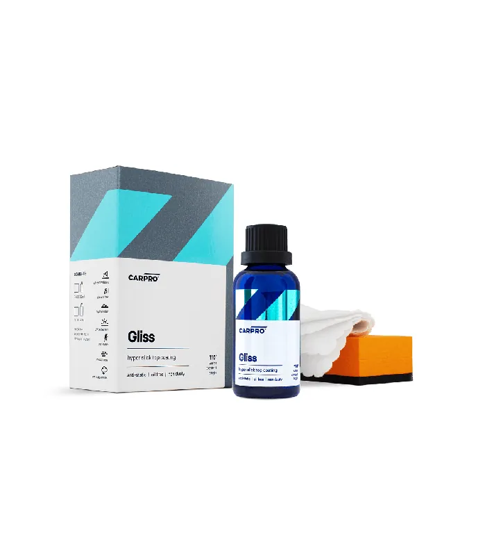 CARPRO GLISS HYPER SLICK TOP COATING KIT 30ML – STRAT PROTECTIE SUPER FIN Reducere specială