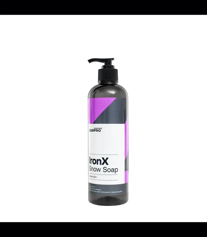 CARPRO IRON. X SNOW SOAP TRIPLE ACTION 500ML – SPUMA PRESPALARE, SAMPON, DEGRESANT, CURATATOR PUTERNIC SI DECONTAMINANT FIER Noutate