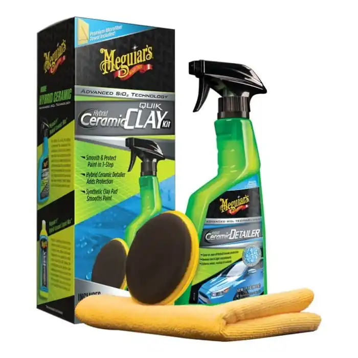 Bestseller Meguiar’s Quick Hybrid Ceramic Clay Kit Decontaminare Vopsea G200200