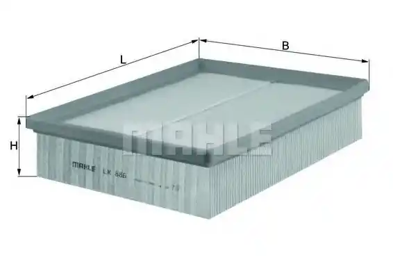 Filtru aer MAHLE ORIGINAL LX 886 MAHLE Retur ușor
