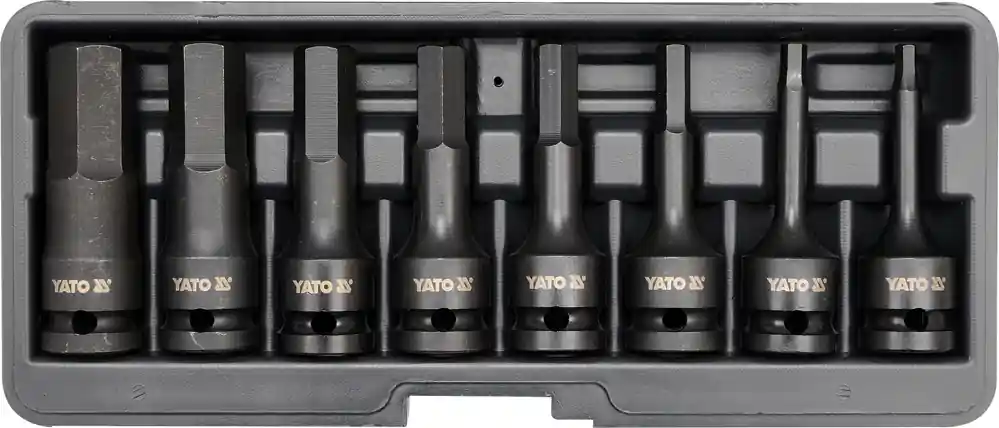 Set 8 Chei Tubulare De Impact, Hexagonale, 1 2 YATO Livrare expres