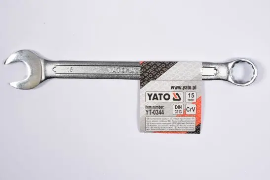 Calitate înaltă Cheie Combinata Satinata 15Mm YATO