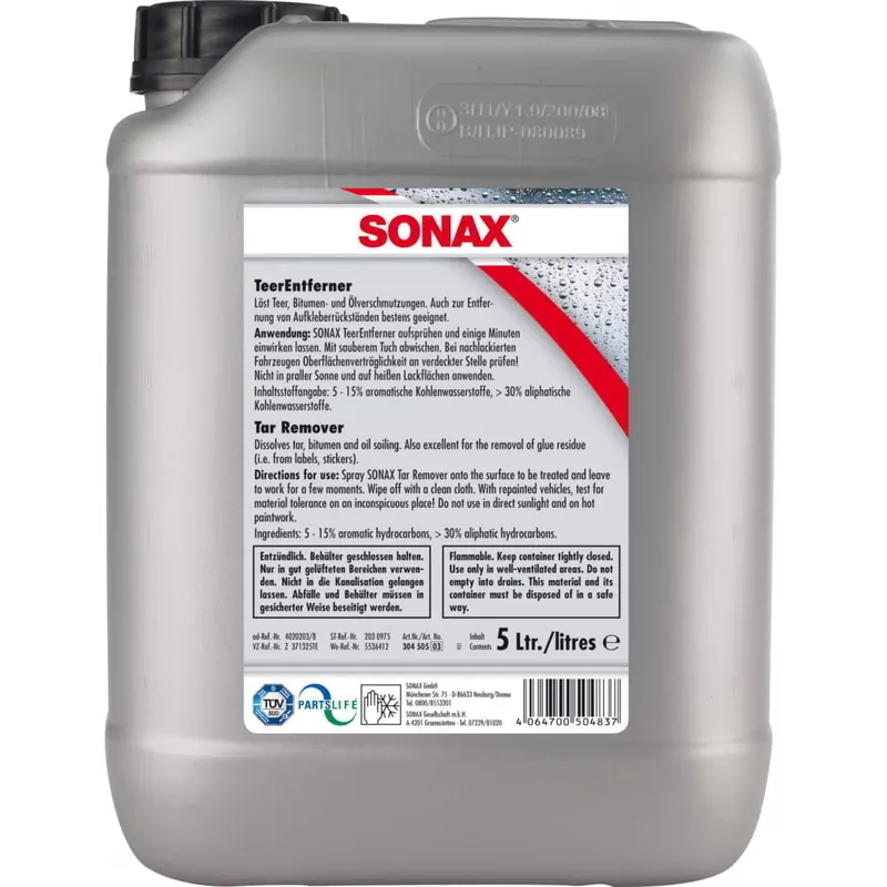 Ofertă de sezon Sonax Solutie Indepartat Bitum 5L SO304505