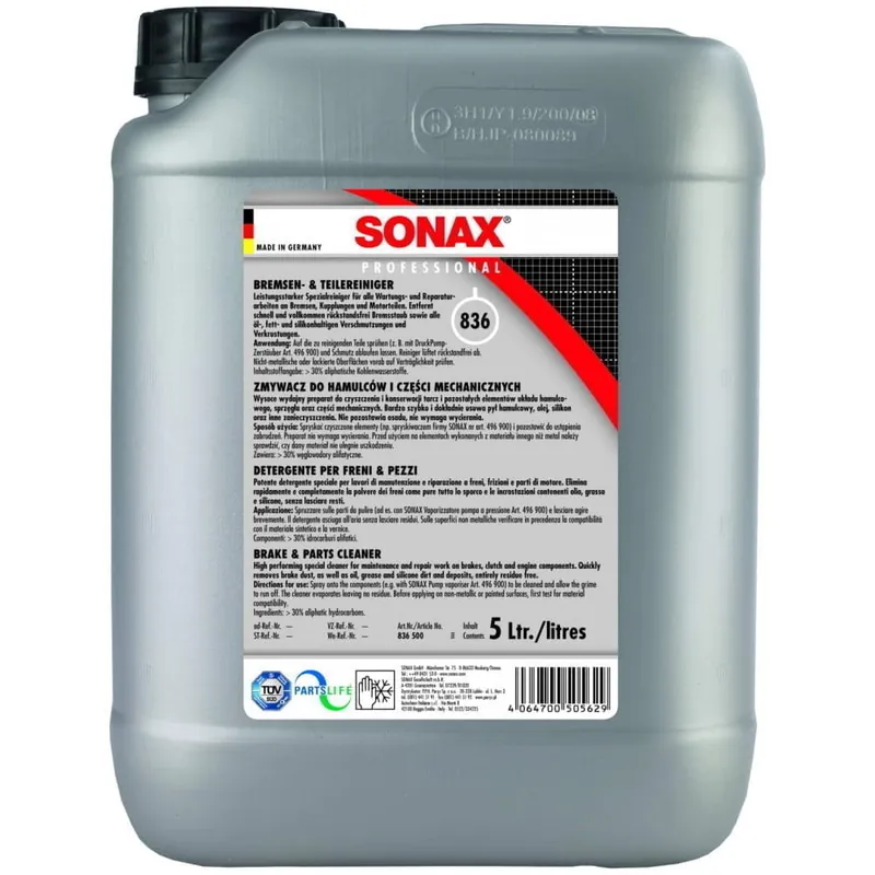 Sonax Solutie Curatat Frana & Ambreiaj 5L SO483505 Retur ușor