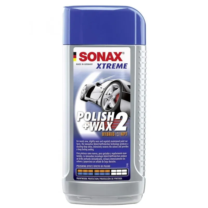 Premium Sonax Xtreme Polish & Wax Pasta Polish & Ceara 2 Hybrid NPT 250ML SO207100
