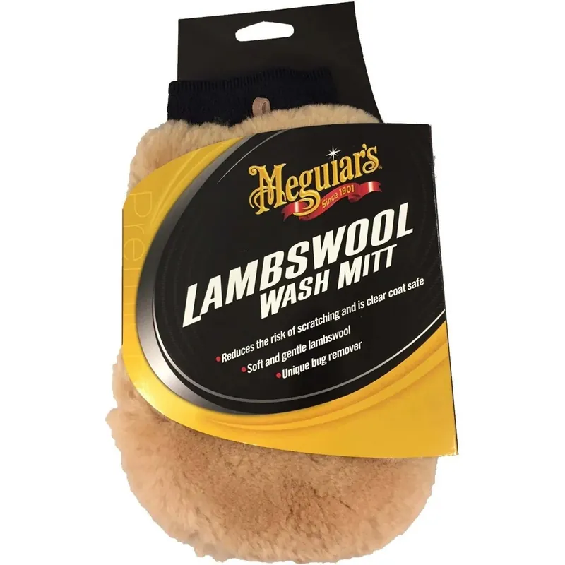 Meguiar s Lambswool Wash Mitt - Manusa Blana Oaie A7301MG Meguiar's Reducere