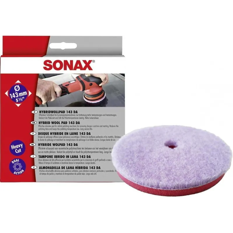 Sonax Hybrid Wool Pad Dual Action Pad Lana 143MM SO493800 Cel mai vândut