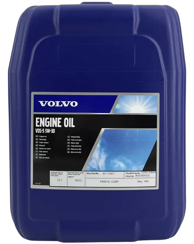 Ulei motor VOLVO VDS-5 5W30 85153937 20L 20L Volvo Ultima șansă