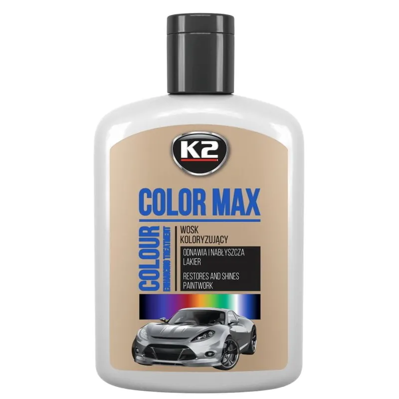 Reducere specială K2 Color Max Ceara Auto Argintiu 200ML
