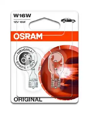 Set 2 Becuri 12V W16W Original Blister Osram ams-OSRAM Plată sigură