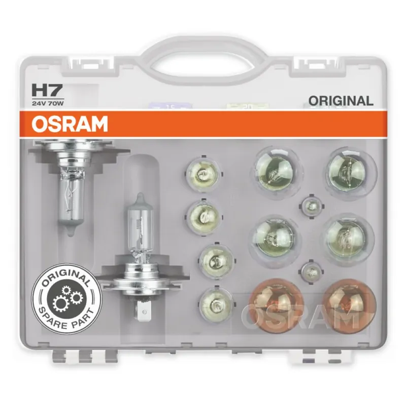 Set Becuri Auto De Rezerva Camion 24V H7 Osram ams-OSRAM Plată securizată