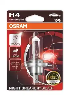 Bec 12V H4 60 55 W Night Breaker Silver +100% Blister 1 Buc Osram ams-OSRAM Super ofertă