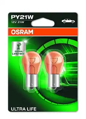 Set 2 Becuri 12V Py21W Ultra Life Blister Osram ams-OSRAM Retur ușor
