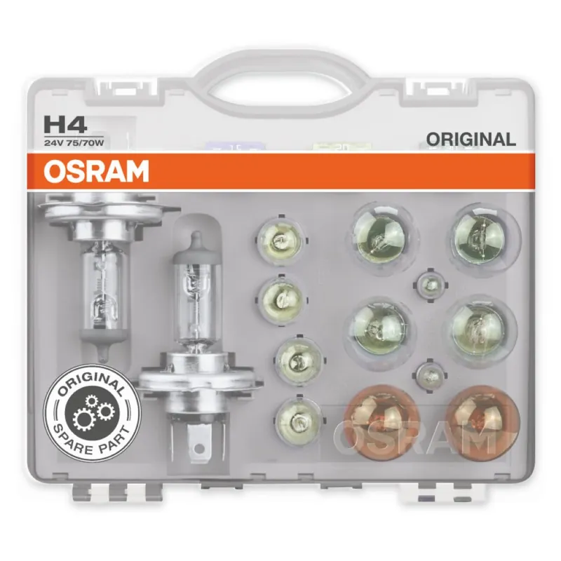 Set Becuri Auto De Rezerva Camion 24V H4 Osram ams-OSRAM Preț redus