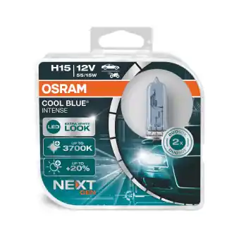 Set 2 Becuri 12V H15 55 15 W Cool Blue Intense Nextgen Osram ams-OSRAM Nu rata