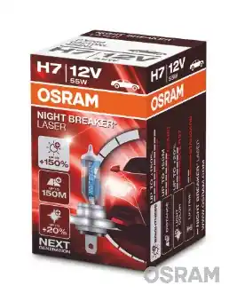 Bec 12V H7 55 W Night Breaker Laser Nextgen +150% Osram ams-OSRAM Preț mic