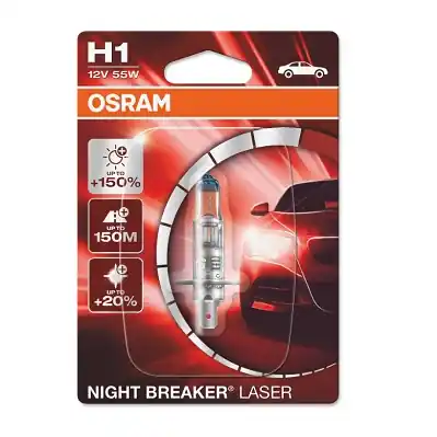 Bec 12V H1 55 W Night Breaker Laser Nextgen +150% Blister 1 Buc Osram ams-OSRAM Ieftin