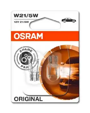 Set 2 Becuri 12V W21 5W Original Blister Osram ams-OSRAM Preț redus