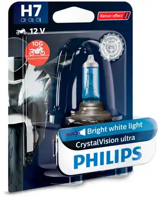 Lichidare de stoc Bec Moto H7 Crystal Vision Ultra 12V 55W (Blister) Philips PHILIPS