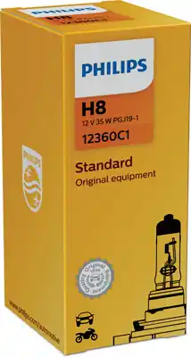Transport gratuit Bec Far H8 Pgj19-1 35W 12V Vision Philips PHILIPS