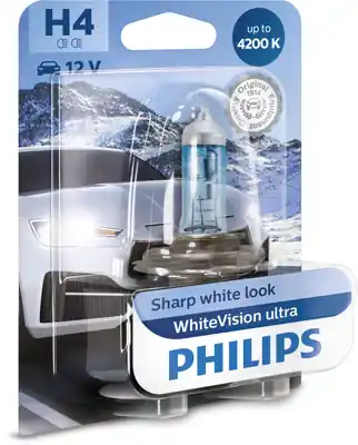 Bec Far H4 60 55W 12V White Vision Ultra (Blister) Philips PHILIPS Livrare gratuită