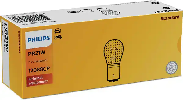 Bec Stop Frana Pr21W 12V Set 10 Buc Vision Philips PHILIPS Preț mic