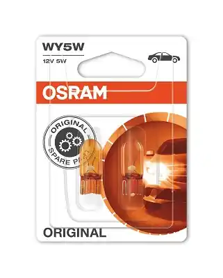 Set 2 Becuri 12V Wy5W Original Blister Osram ams-OSRAM Lichidare de stoc