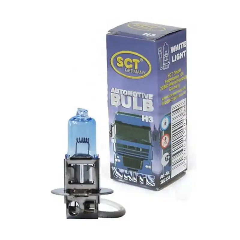 Expediere rapidă Bec Proiector H3 24V 70W Pk22S Super White Sct SCT