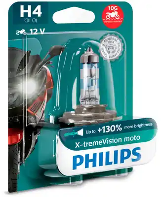 Noutate Bec Moto H4 X-Treme Vision 12V 60 55W (Blister) Philips PHILIPS