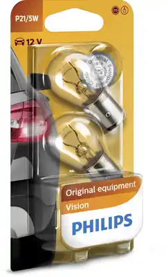 Bestseller Set 2 Becuri Semnalizare P21 5W 12V (Blister) Philips PHILIPS