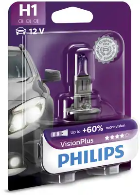 Bec Far H1 55W 12V Vision Plus Philips PHILIPS Expediere rapidă