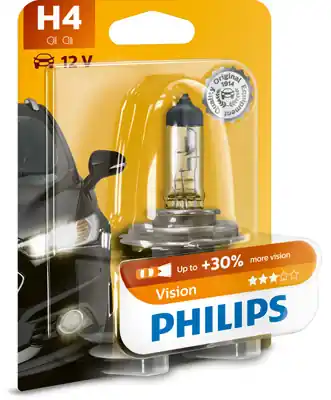 Vezi acum Bec Far H4 P43T 60 55W 12V Vision (Blister) Philips PHILIPS