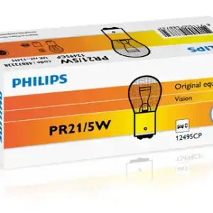 Bec Rosu Frana Pr21 5W 12V Set 10 Buc PHILIPS Ultima șansă