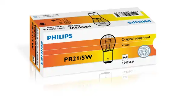 Bec Rosu Frana Pr21 5W 12V Set 10 Buc PHILIPS Ultima șansă