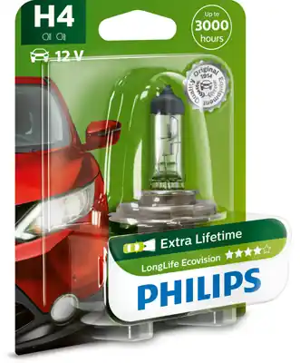 Nu rata Bec Far H4 60 55W 12V Longer Life Ecovision Philips PHILIPS