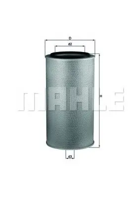 Retur ușor Filtru aer MAHLE ORIGINAL LX 1255 MAHLE