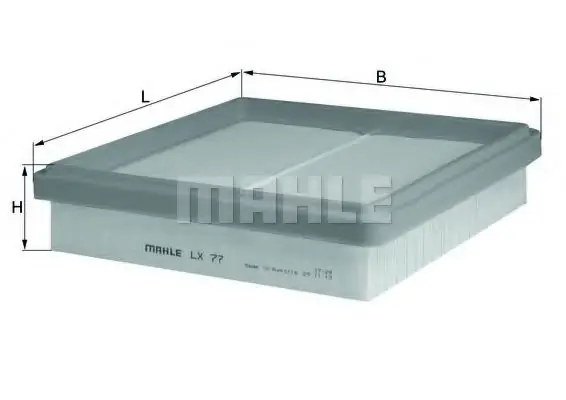 Retur gratuit Filtru aer MAHLE ORIGINAL LX 77 MAHLE