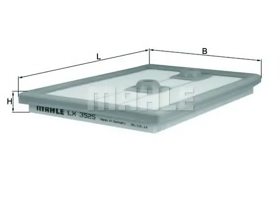 Cumpărături sigure Filtru aer MAHLE ORIGINAL LX 3525 MAHLE