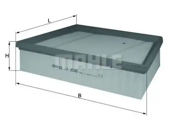 Disponibil imediat Filtru aer MAHLE ORIGINAL LX 3246 MAHLE