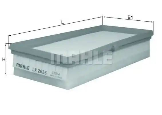 Premium Filtru aer MAHLE ORIGINAL LX 2636 MAHLE