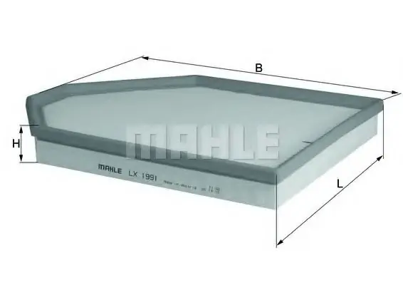 Reducere de preț Filtru aer MAHLE ORIGINAL LX 1991 MAHLE