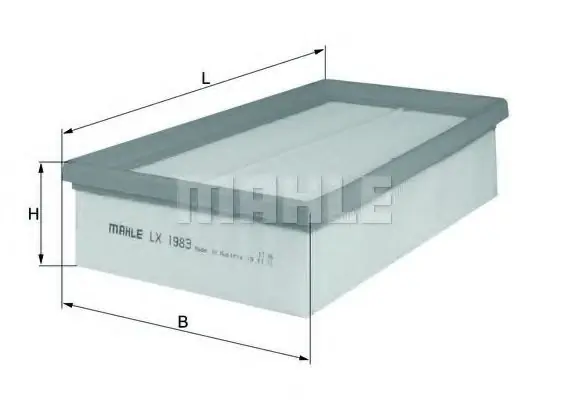Plată securizată Filtru aer KNECHT LX 1983 KNECHT