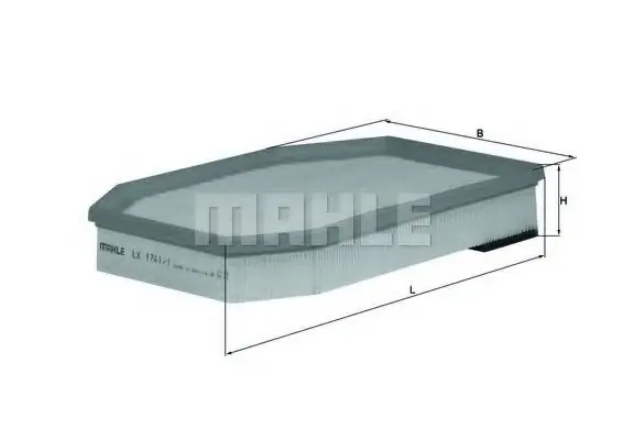 Filtru aer MAHLE ORIGINAL LX 1741 1 MAHLE Lichidare de stoc