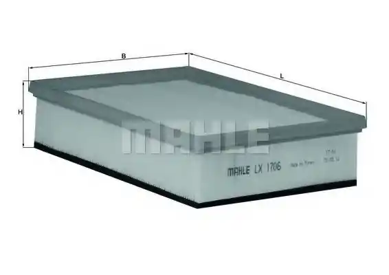 Retur ușor Filtru aer MAHLE ORIGINAL LX 1706 MAHLE