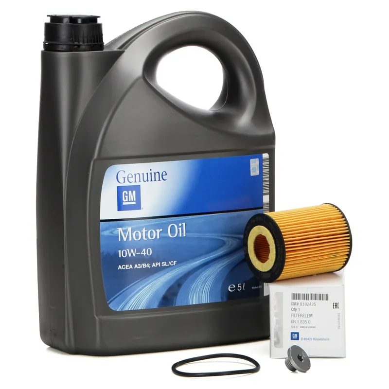 Ulei Motor Opel 10W-40 5L 93165216 + Filtru Ulei Oe Opel 9192425 + Buson Golire Ulei Am Opel Meriva A 2004-2010 96023264 Opel Expediere rapidă