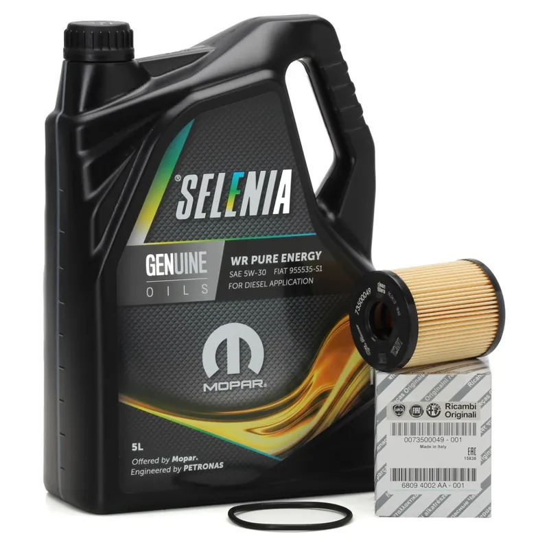 Plată securizată Set Ulei Motor Selenia WR Pure Energy 5W-30 5L 70205MF2EU + Filtru Ulei Oe Fiat 73500049 Fiat