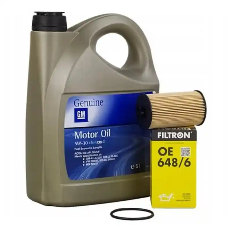 Cumpără online Set Ulei Motor Opel 5W-30 5L 93165557 + Filtru Ulei OE 648 6 Opel
